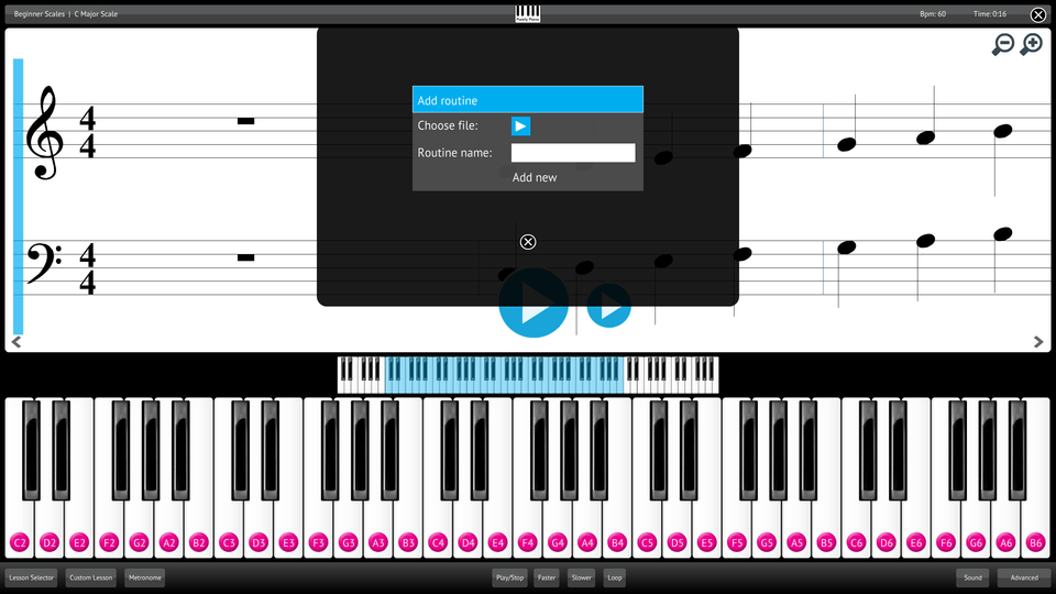 Purely Piano Screenshot Add Import Content