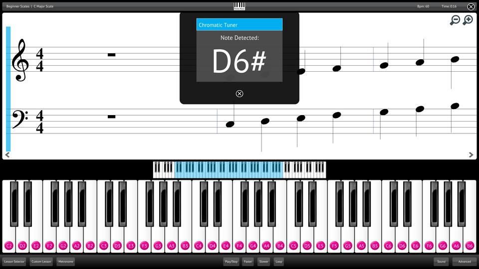 Purely Piano Screenshot Chromatic Tuner